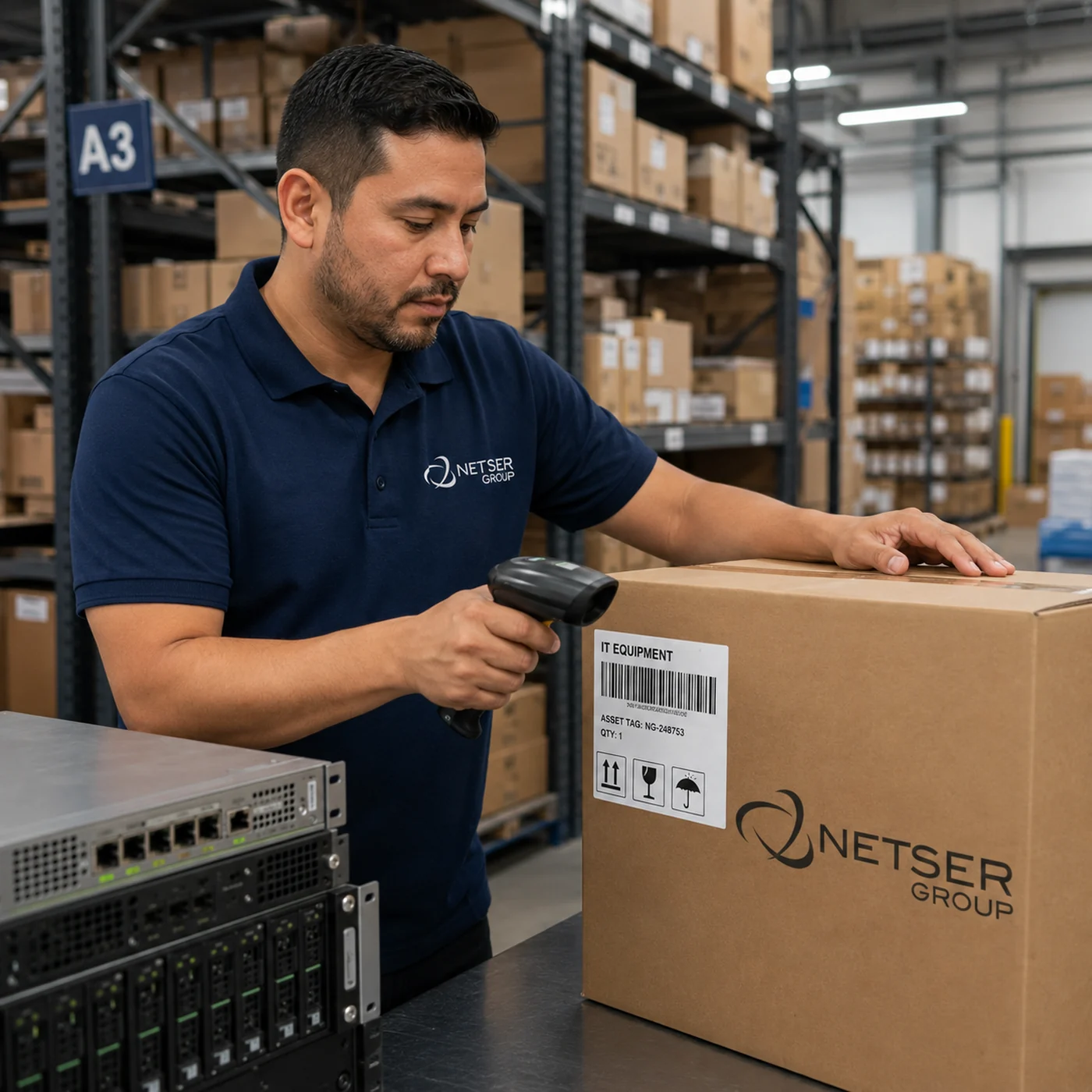 Netser warehouse and logistics operations in Latin America